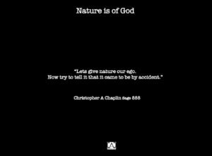 Nature is God