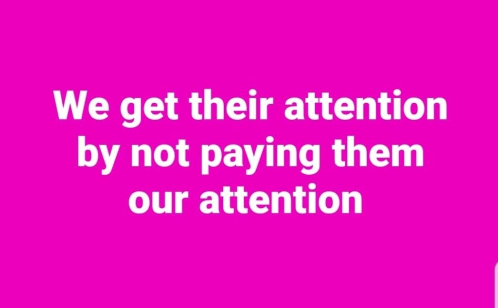 Dont pay to get attention