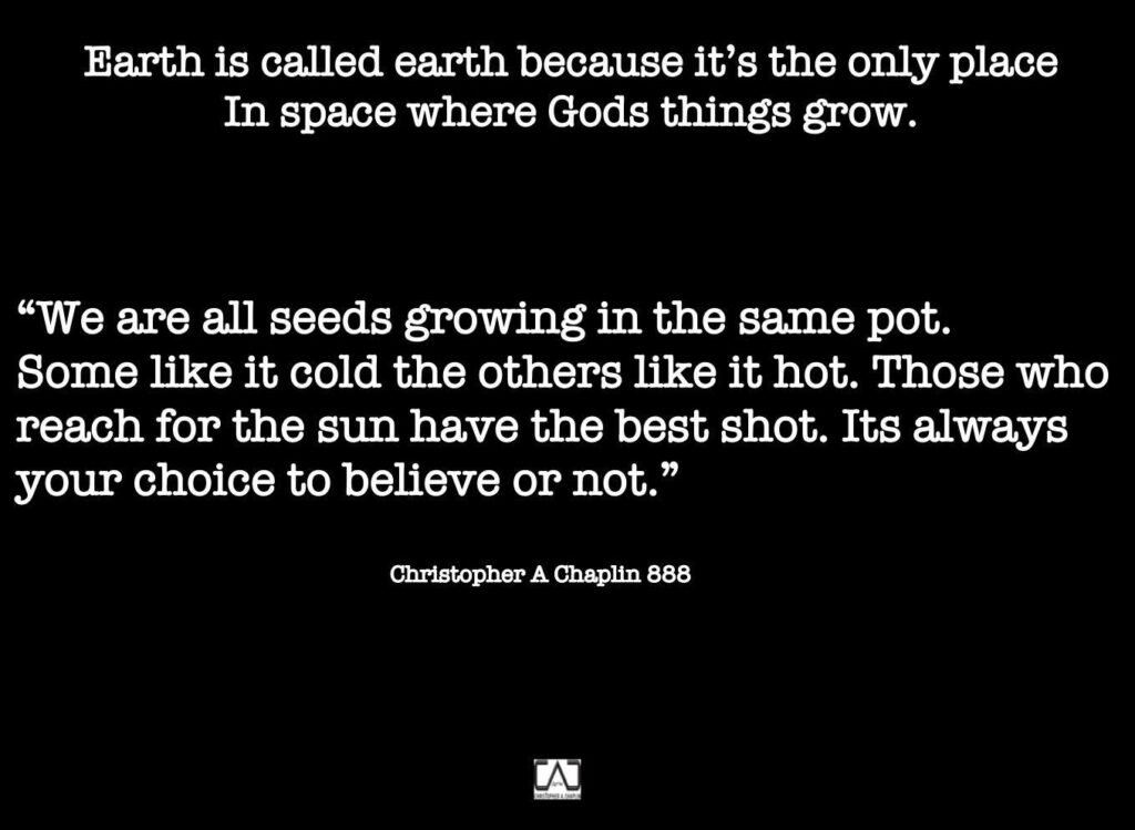 Earth is called Earth Becasue its the only place in space where God’s tings grow. 