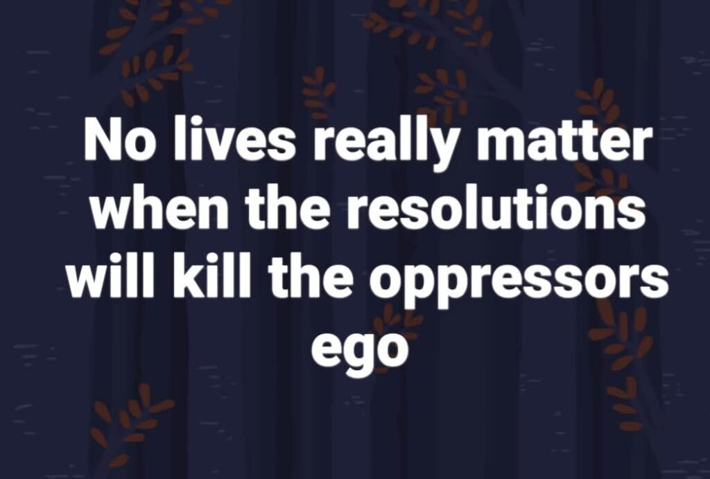 No lives matter